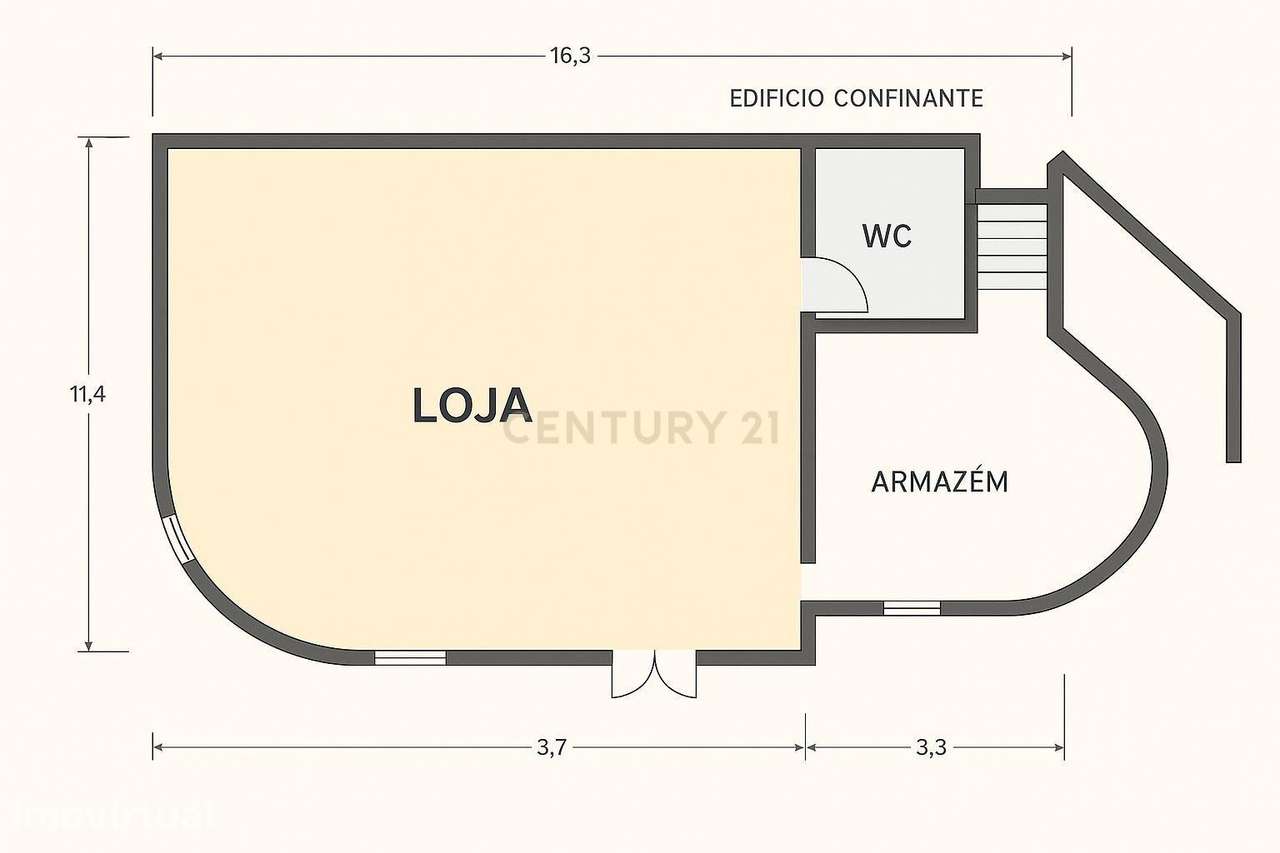 Loja/Armazém com 3 Entradas Independentes – Lisboa | 180 m² | Potencia - Grande imagem: 2/11