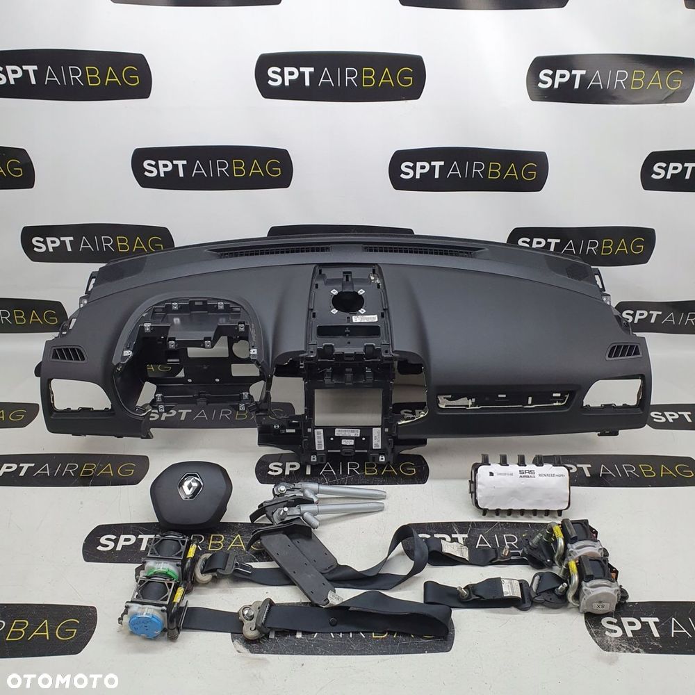 RENAULT KOLEOS II DESKA ROZDZIELCZA KONSOLA KOKPIT PULPIT PODUSZKI AIRBAG AIR BAG PASY KIT SET - 1