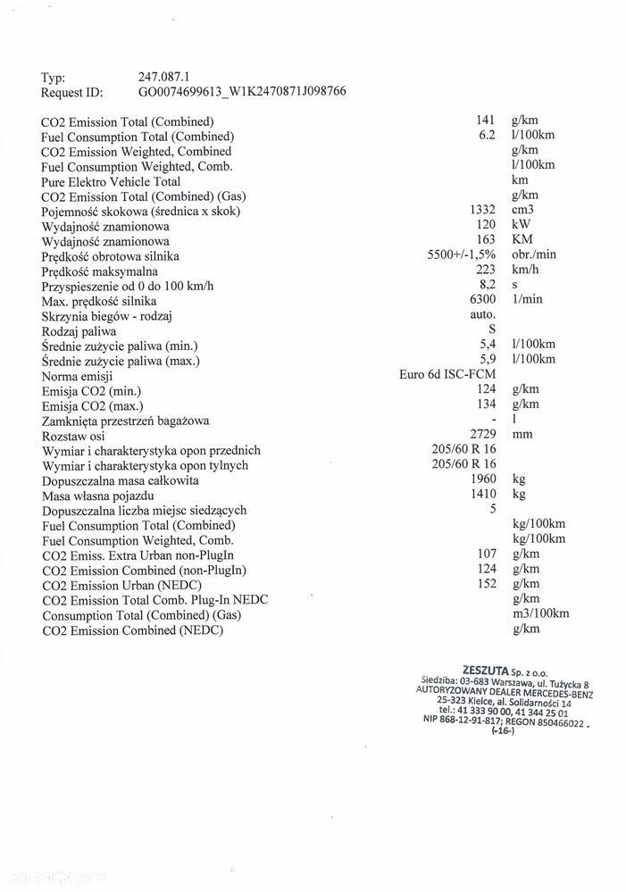 Mercedes-Benz Klasa B 200 7G-DCT - 15