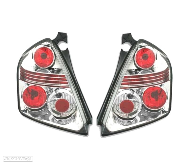 FAROLINS TRASEIROS FIAT STILO 01-08 LOOK LEXUS CROMADO