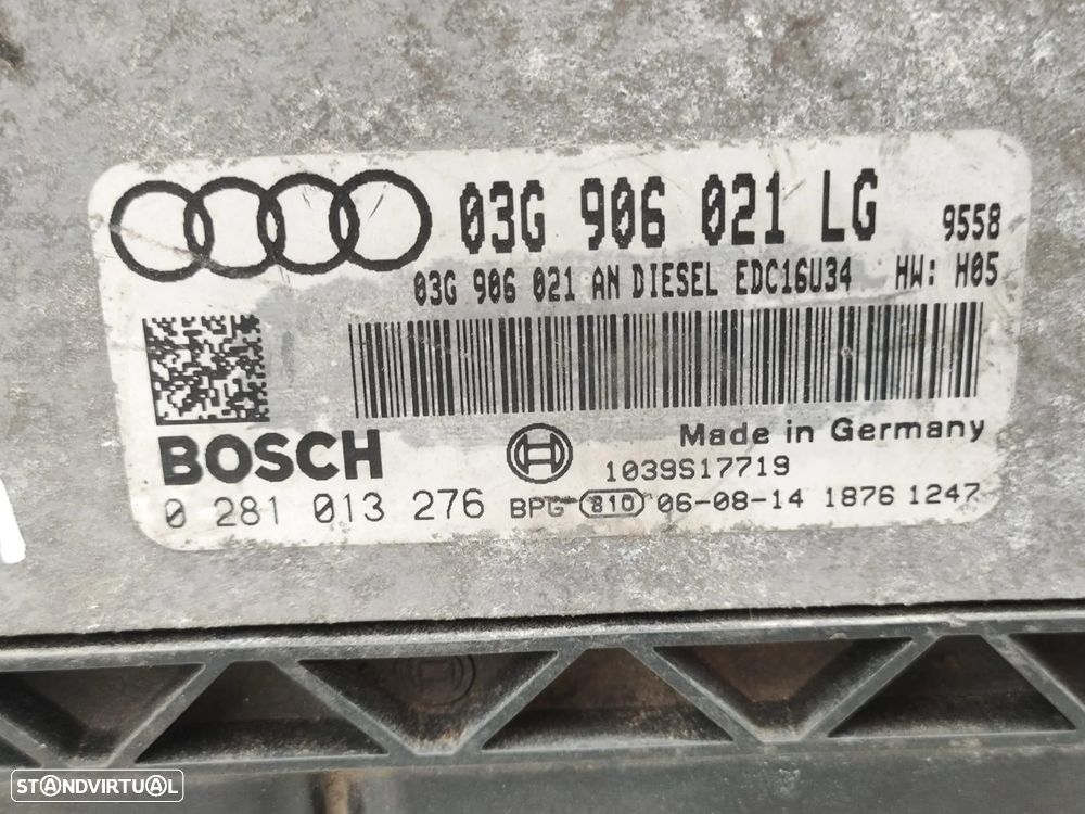 Centralina Motor Original Bosch VAG 2.0 TDI 140cv BKD 0281013276 03G906021LG - 6