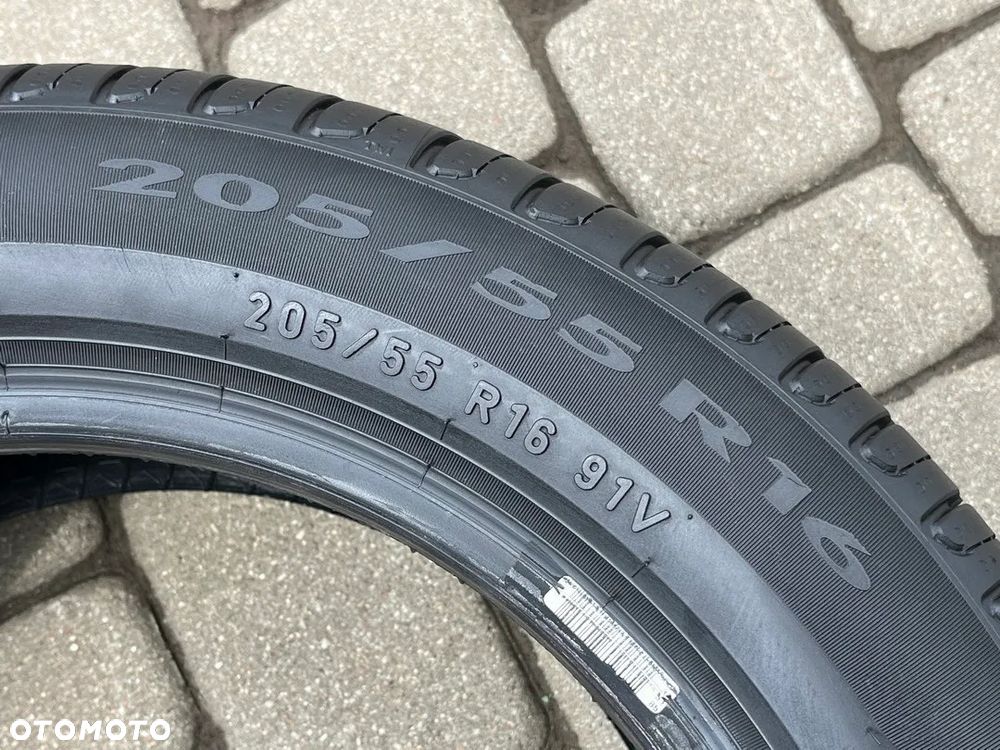 DWIE LETNIE OPONY PIRELLI 205/55 R16 91V  7 MM BIEŻNIKA LATO - 8