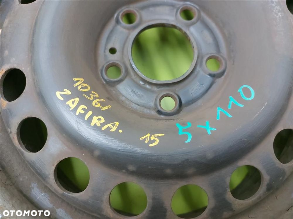 Felgi stalowe OPEL ASTRA II G, ZAFIRA A GM 5X110 6 J R15 ET 43 4 SZTUKI - 13