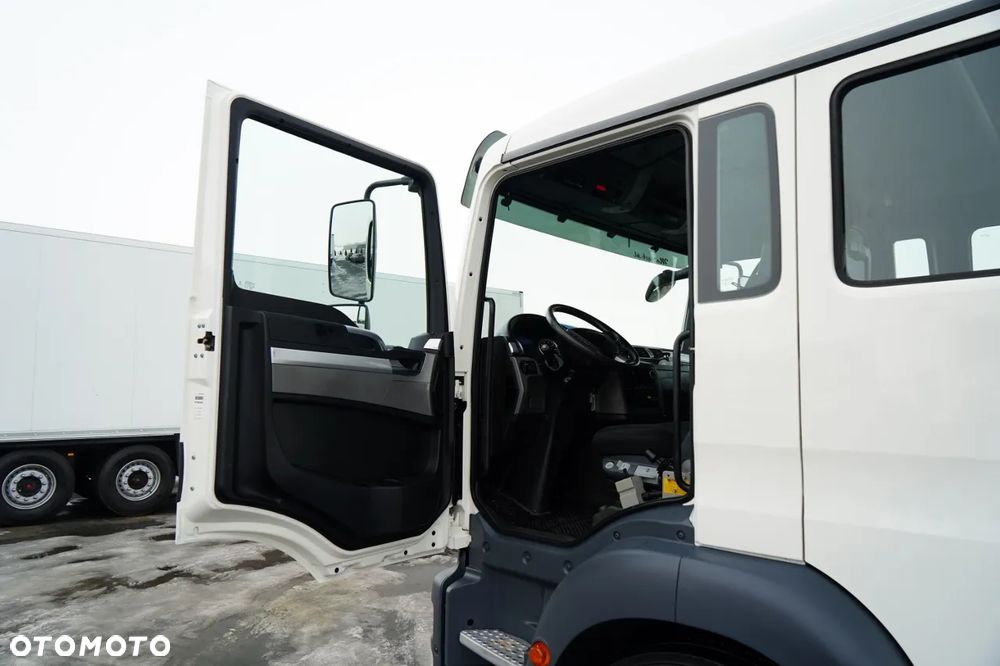 MAN TGM 18.340 / 4X2 / 3 STRONNA WYWROTKA / HYDROBURTA / BRYGADÓWKA 7 MIEJSC / BORDMATIC - 23