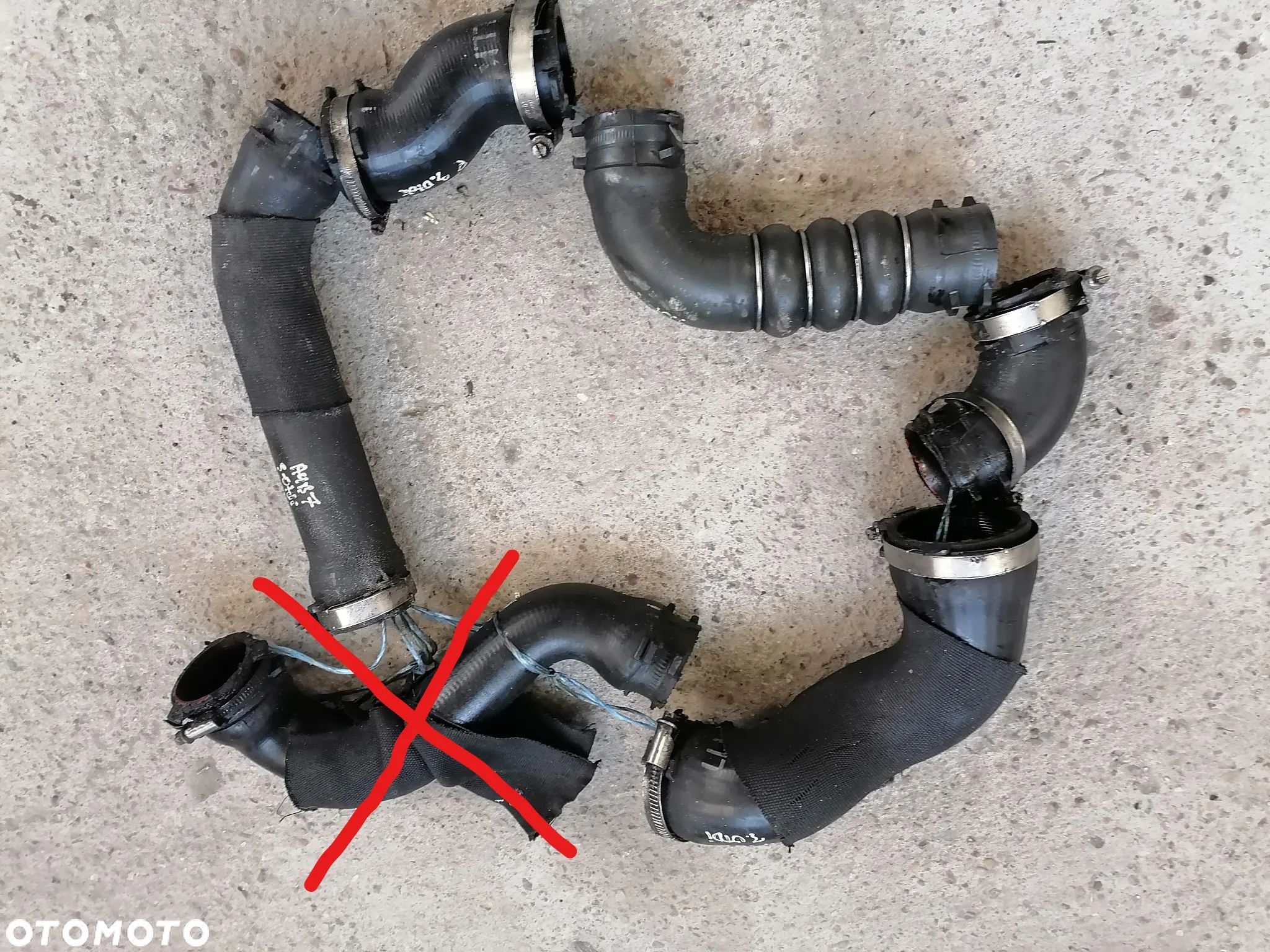 Przewód Rura Wąż Intercoolera Turbiny Audi A4 B7 2.7 3.0 TDI - 1