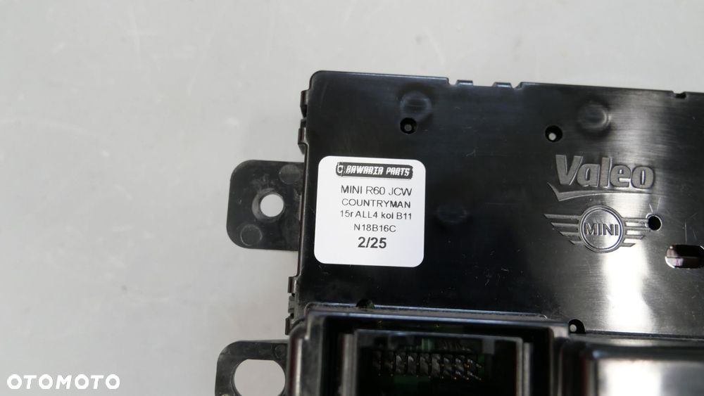 mini r60 r61 panel obsługi klimatyzacji nawiewu 9812027 - 8
