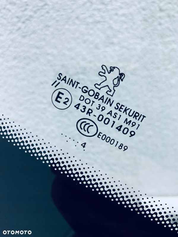 Szyba czołowa PEUGEOT 207 CC 2007-2012 SENSOR+ORYGINAŁ - 3