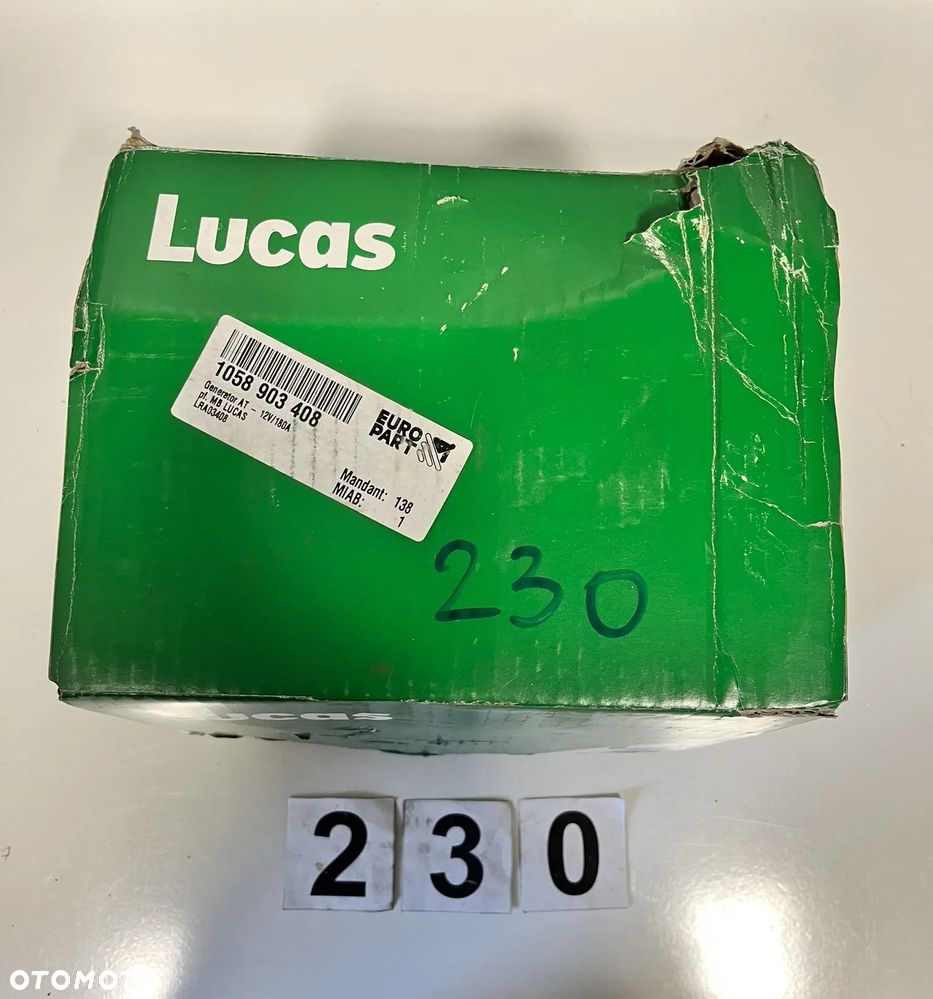 Alternator Lukas LRA 03408 12V 180A Mercedes Vito, Viano, Sprinter, - 3
