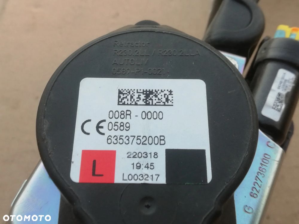 Pas bezpieczeństwa LEWY PRZÓD MERCEDES W205 COUPE 635375200B - 3