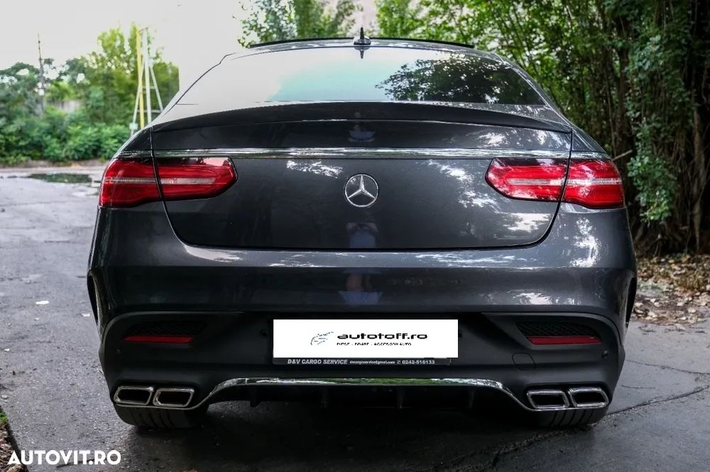 Difuzor bara spate compatibil Mercedes GLE Coupe C292 (2015-2019) GLE 63 AMG Chrome - 3