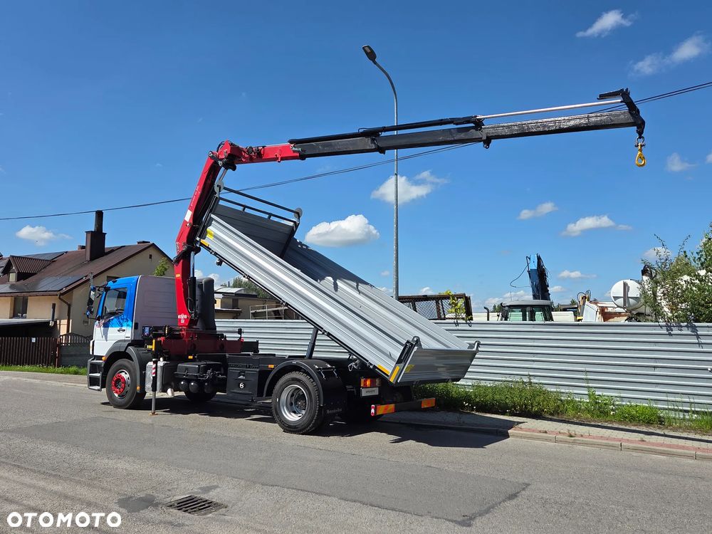 Mercedes-Benz AXOR 1824 // HDS HMF 1420-K3 3 WYSUWY + PILOT // NOWY KIPER // ŻURAW DŹWIG CRANE KRAN - 3