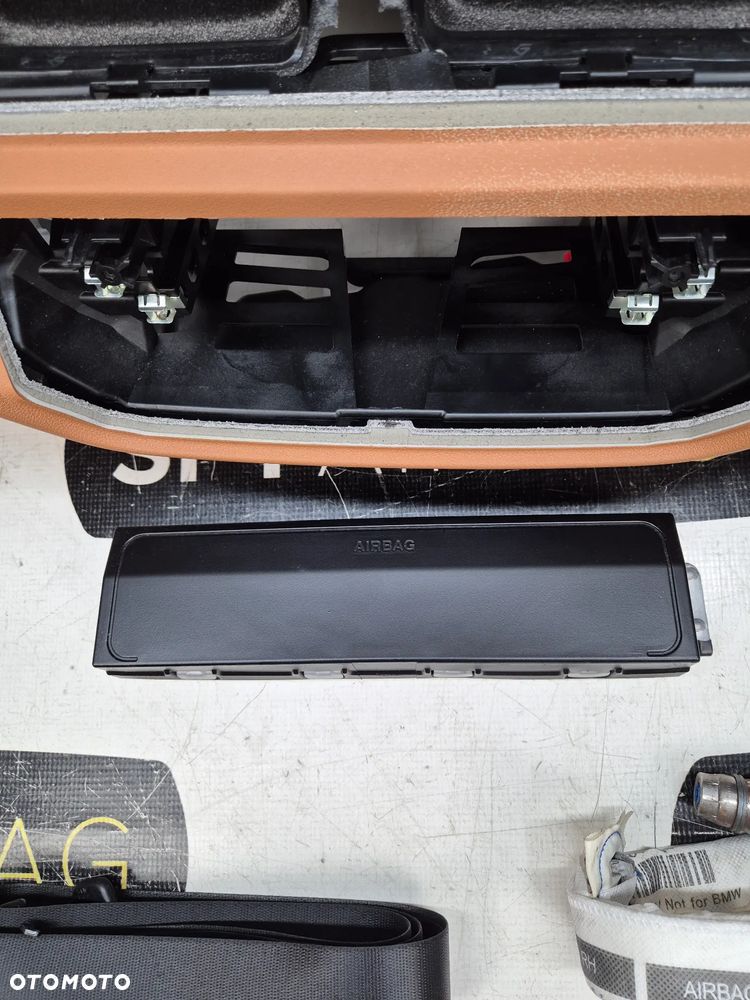 G30 G31 SERIA 5 KOKPIT DESKA KONSOLA PULPIT PODUSZKA AIRBAG AIR BAG PASY KIT SET - 7