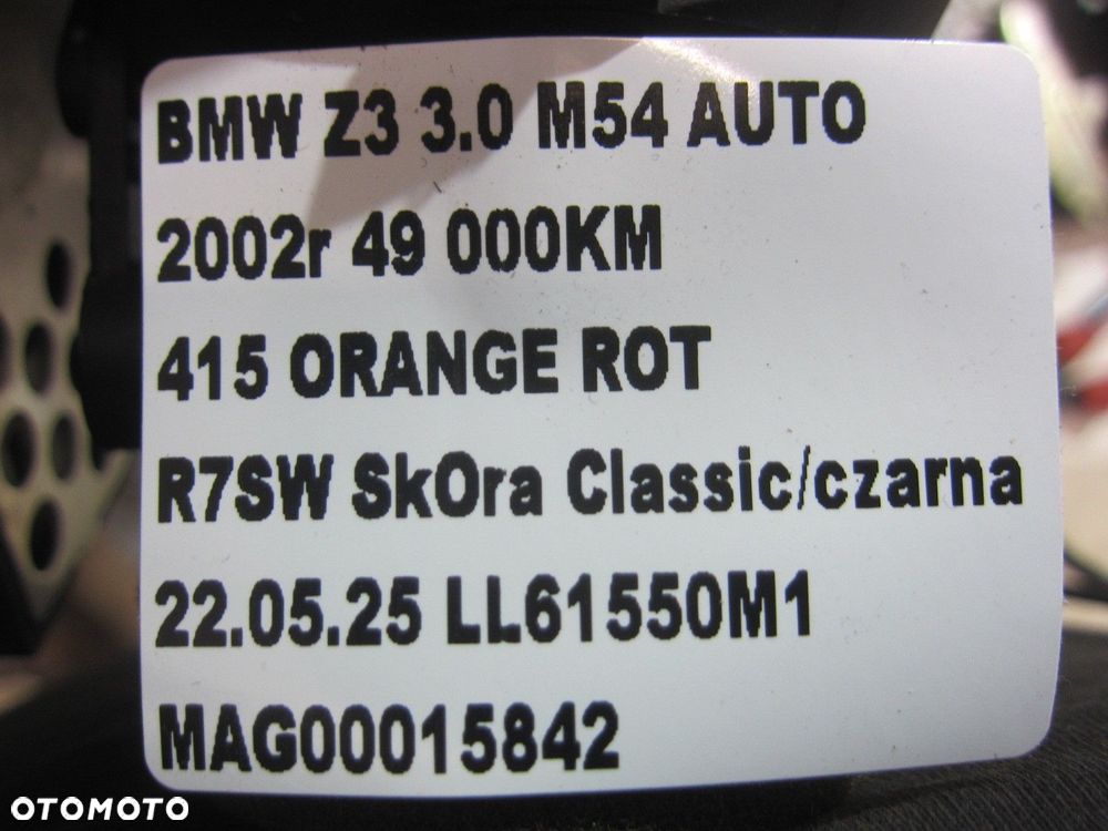 BMW Z3 KRATKA LEWA NAWIEW WLOT POWIETRZA LEWY W DESKE 64228397715 8397715 - 8