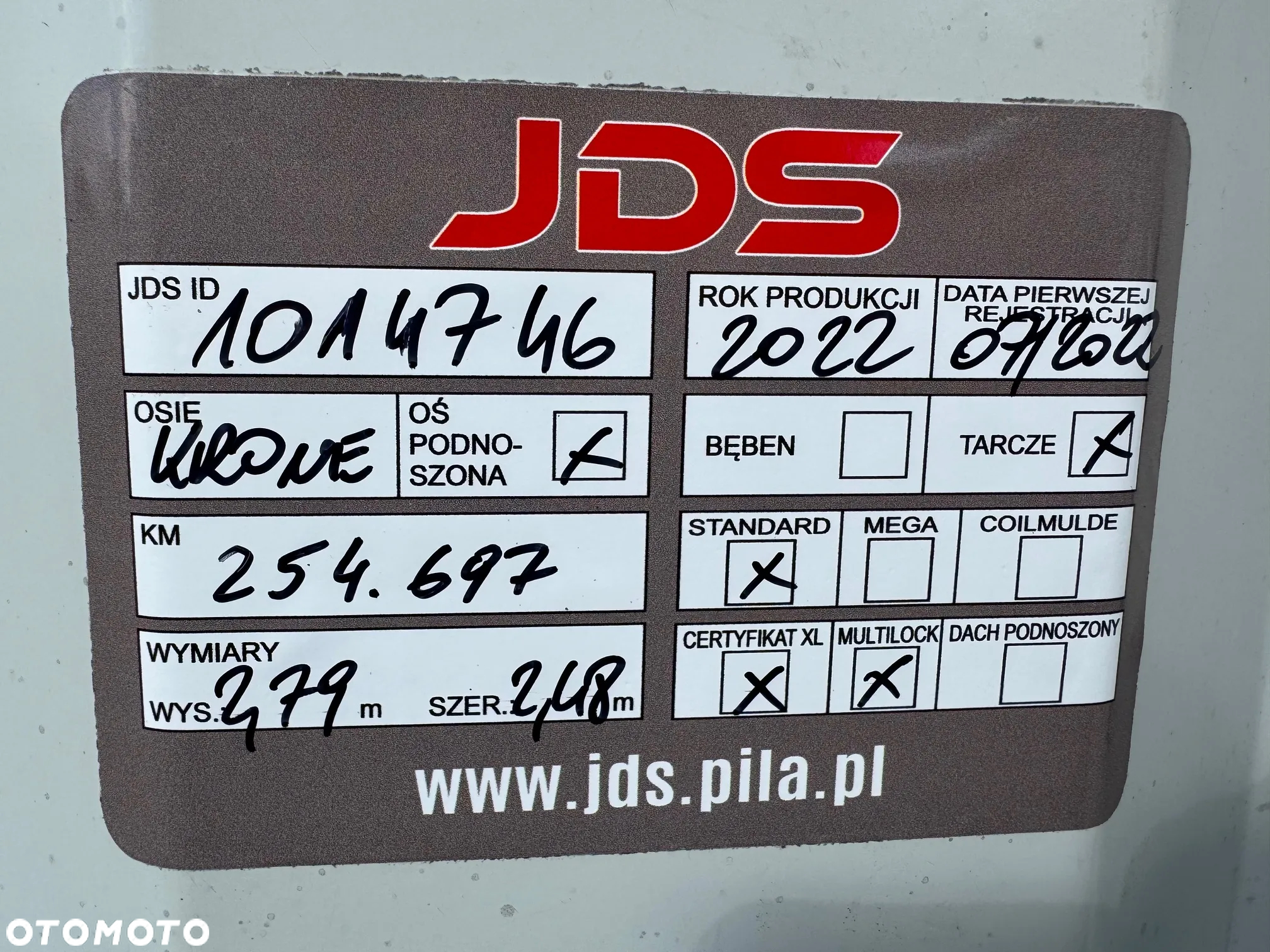 Krone SD Firanka Certyfikat XL, Listwy aluminiowe - 27
