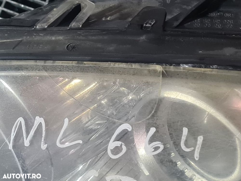 Far Stanga Mercedes ML W164 2005 - 2008 SUV 4 Usi (664) Xenon BI - XENON CRĂPAT ÎN ... - 7