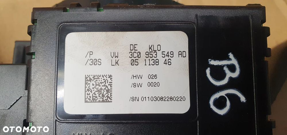 Manetki przełącznik zespolony pająk taśma VW Passat B6 3C9953507CL 3C9953513AG 3C0959653B 3C0953549BA - 10
