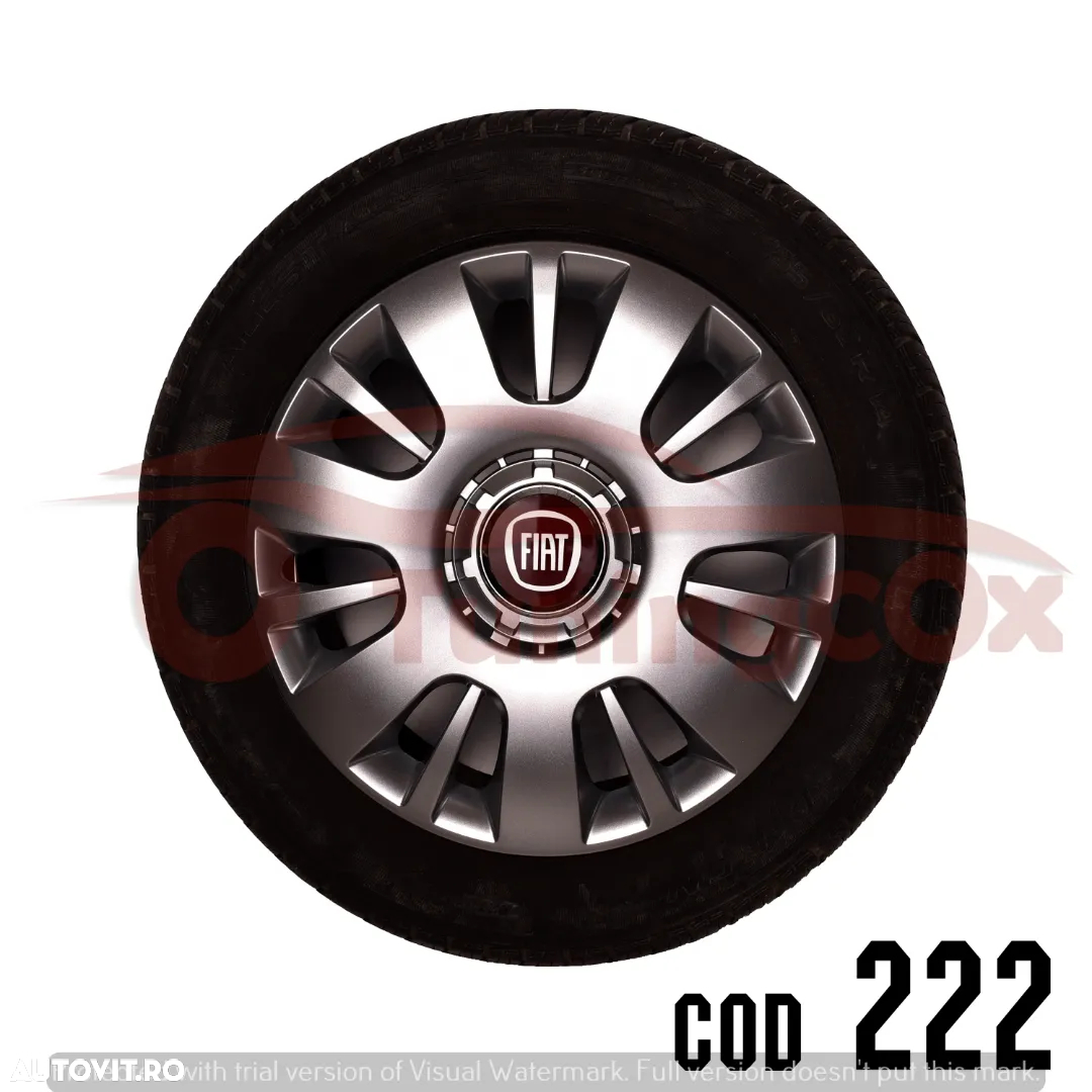 Capace roti FIAT r14  la set de 4 buc ,Capace janata aliaj - 8