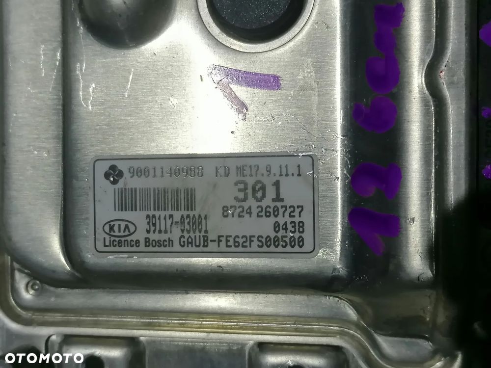 KIA RIO III - STEROWNIK KOMPUTER SILNIKA 39117-03001 - 2