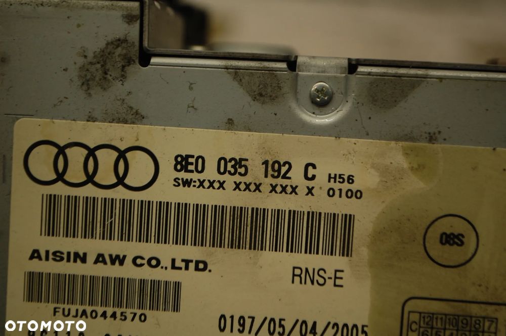 RADIO FABRYCZNE 2 DIN 8E0035192C RNS-E NAWIGACJA AUDI A4 B7 - 4