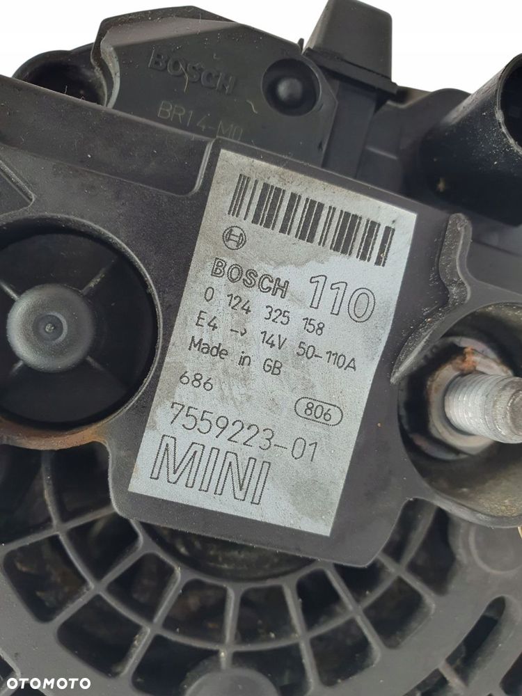 ALTERNATOR Mini Cooper R50 1.6 16V Bosch 0124325158 7559223-01 110A - 8
