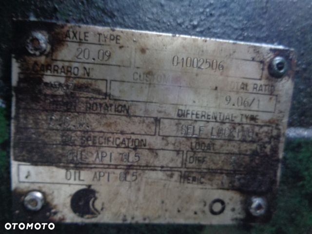 Most Carraro 20.09 napęd przód obudowa atak talerz mechanizm różnicowy John Deere 5615F - 2