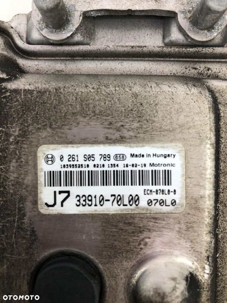 SUZUKI SWIFT SPORT MK7 KOMPUTER STEROWNIK SILNIKA 33910-70L00 - 2