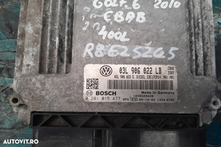 Calculator motor ECU 03L906022LB 0281015477 - CBAB 03L906022LB 028101 - 2
