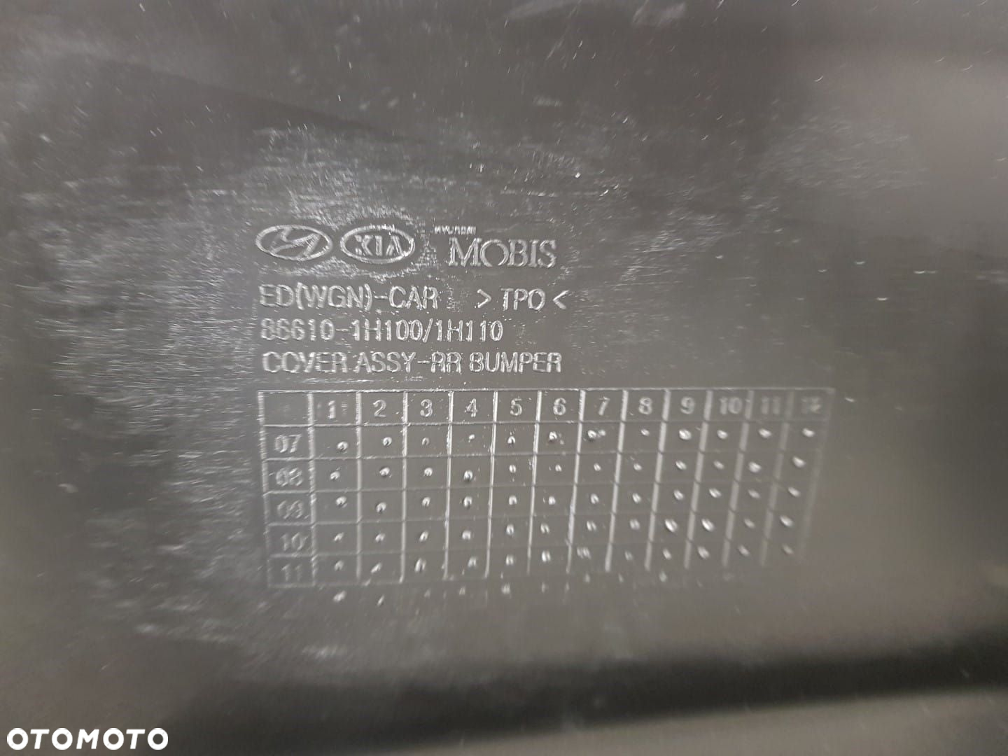FABRYCZNIE NOWY ORYGINALNY ZDERZAK TYLNY TYŁ KIA CEED SW KOMBI I 1 06-12 4xPDC 86610-1H100 - 8