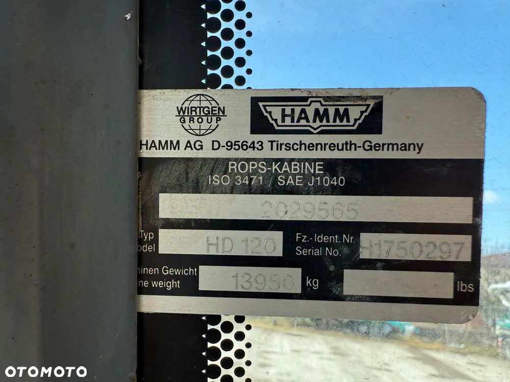 Hamm HD 120 / 13950 kg / Gotowy do Pracy / - 17