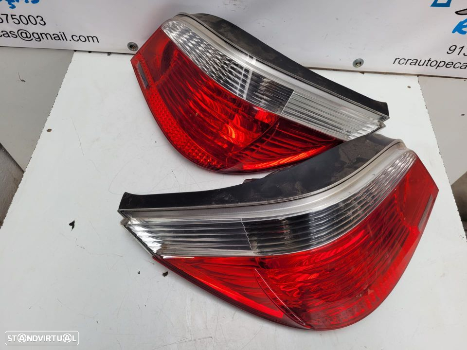 FAROLIM FAROLINS TRASEIROS TRÁS ORIGINAIS BMW SERIE 5 E60 SEDAN CARRO - 6