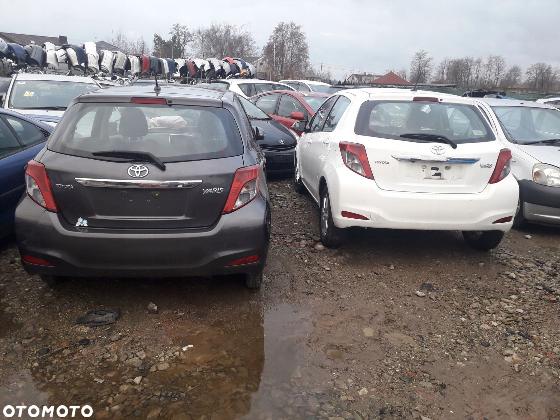 Toyota Yaris III 2012 rok kompletny przód zderzak maska pas przedni błotnik - 6