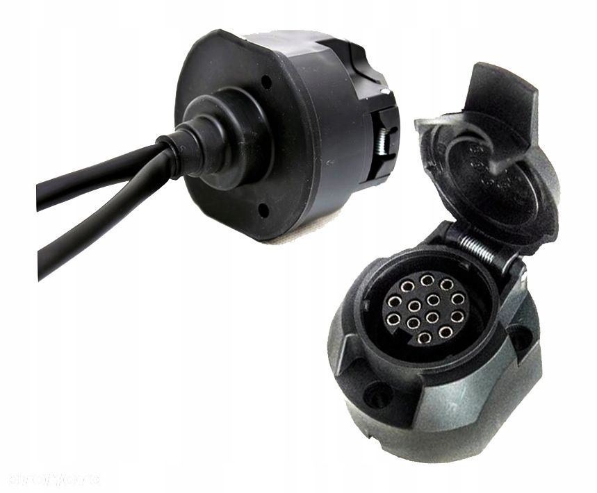 Wiązka elektryczna haka holowniczego Gniazdo 13pin uniwersalna 1,8m - 1