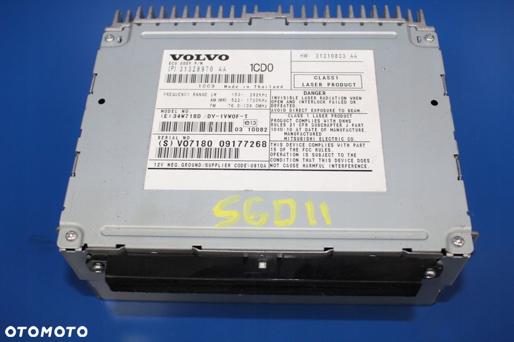 VOLVO S60 II V60 XC60 RADIO ODTWARZACZ CZYTNIK CD - 1