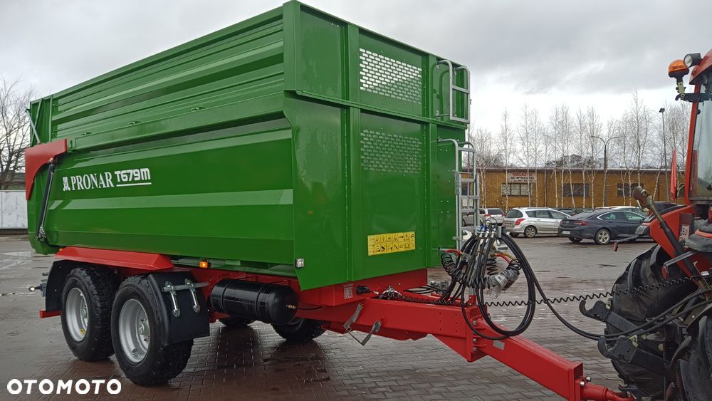 Pronar Przyczepa skorupowa PRONAR T-669 -14.3t; T-700XL -14.7t; T-679M -12t, tandem, nadstawy, plandeka, oś skrętna - 26