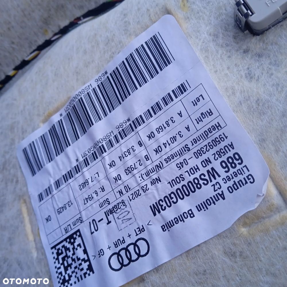 Podsufitka sufit A6 C8 kombi s-line - 9