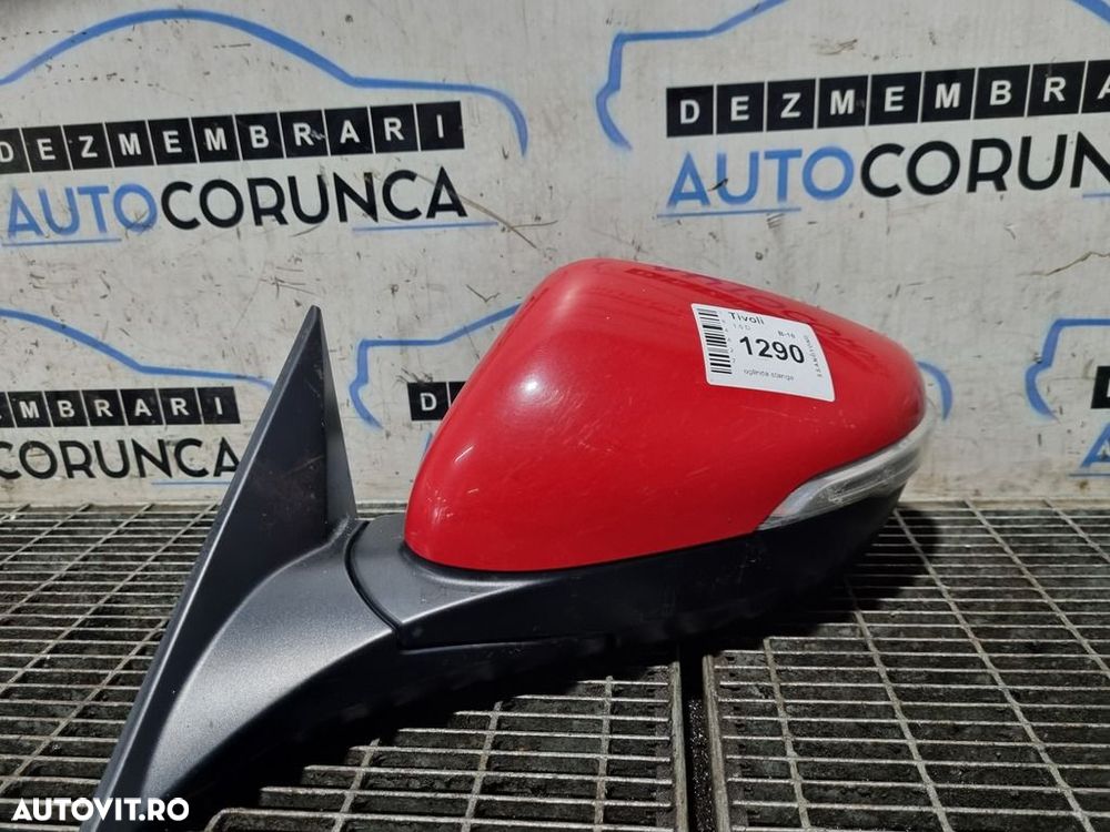 Oglinda stanga SsangYong Tivoli 2015 - 2019 4 Usi Flaming Red Pear RAM (1290) Rabatabile ... - 1