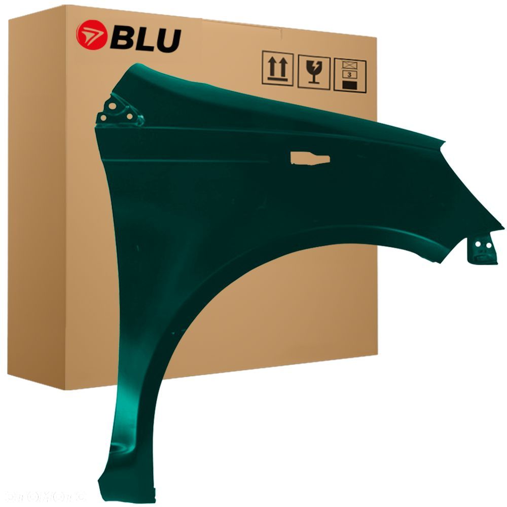 BLU Błotnik TOYOTA YARIS I 1 XP10 6R4 prawy zielony 1999-2006 przód ElectricGrünMica - 1