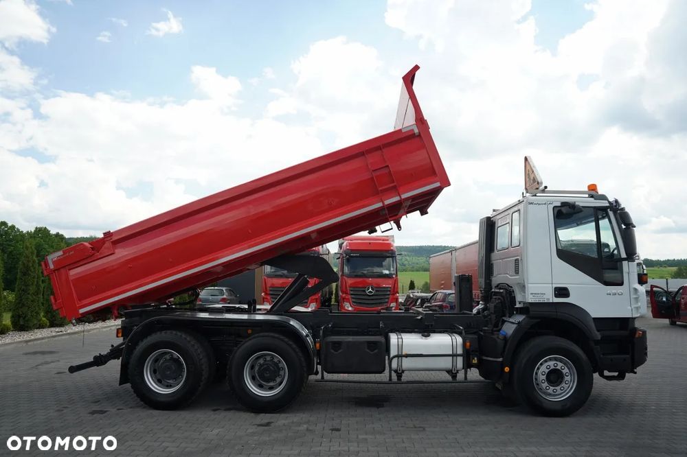 Iveco TRAKKER 450 / 6X4 / WYWROTKA / HYDROKLAPA / HYDROBURTA / BORDMATIC / CZOŁOWNICA / EURO 5 / - 4