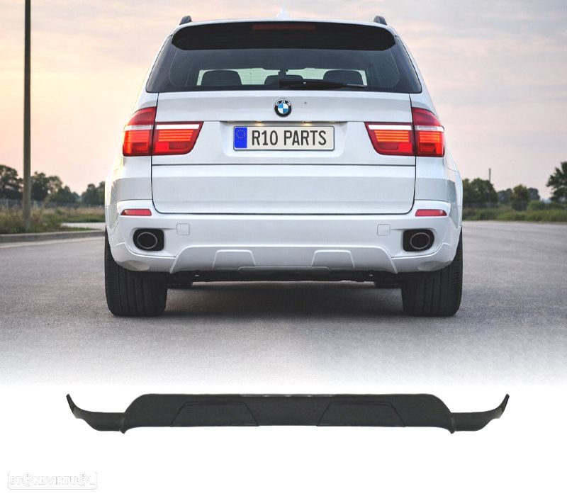 LIP SPOILER FRONTAL + DIFUSOR SPOILER TRASEIRO BMW X5 E70 06-10 - 1