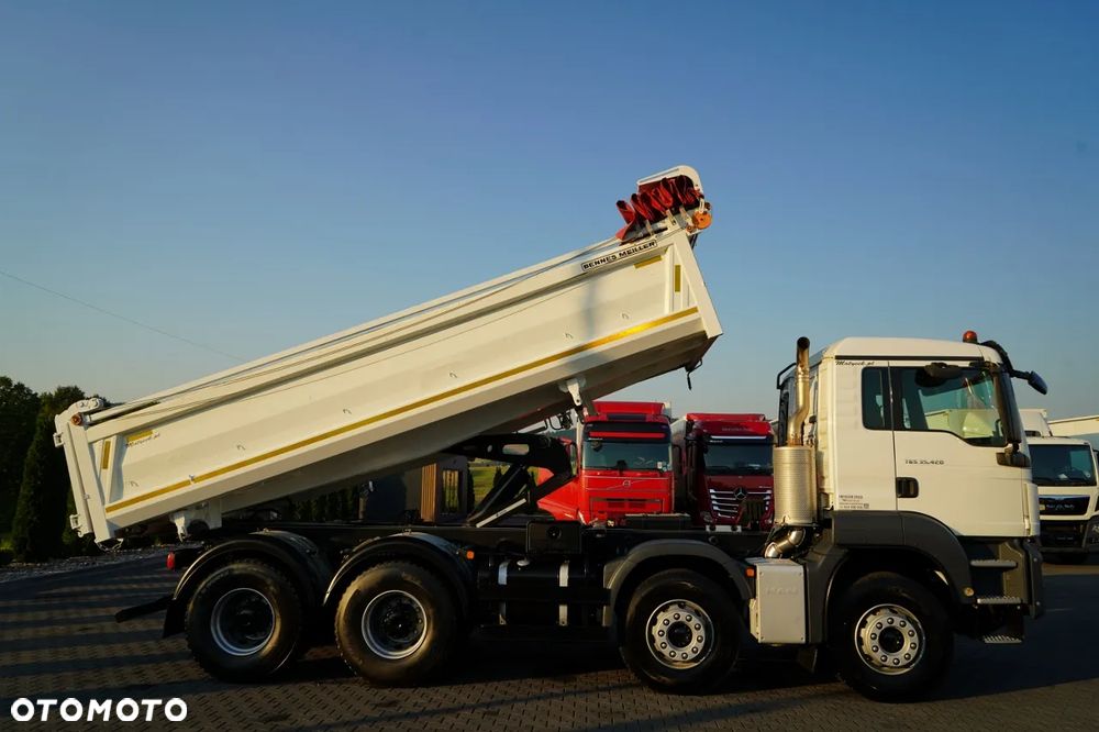 MAN TGS 35.420 / 8X4 / WYWROTKA 2 STR. / HYDROBURTA / BORDMATIC / AUTOMAT - 8