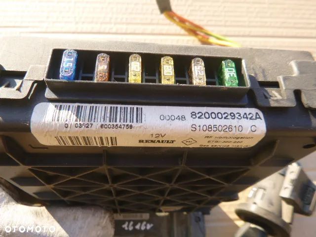 ZESTAW STARTOWY KOMPUTER STACYJKA CZYTNIK BSI RENAULT SCENIC I LIFT 1.6 16V 99-02 - 12