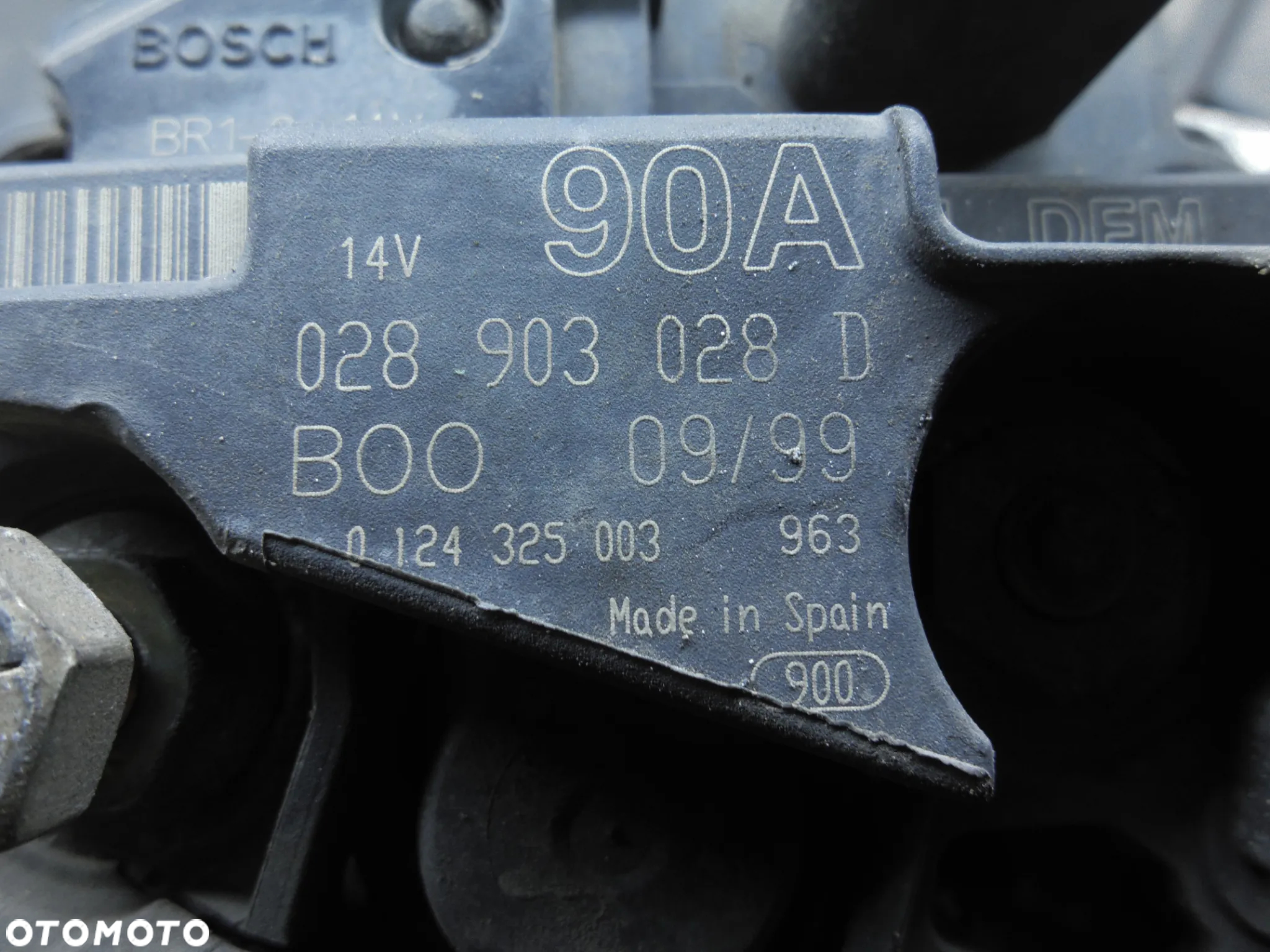 VW AUDI SEAT SKODA 1.4 1.6 ALTERNATOR 028903028D 90A BOSCH ORYGINAŁ POSIADAM 7SZT - 10