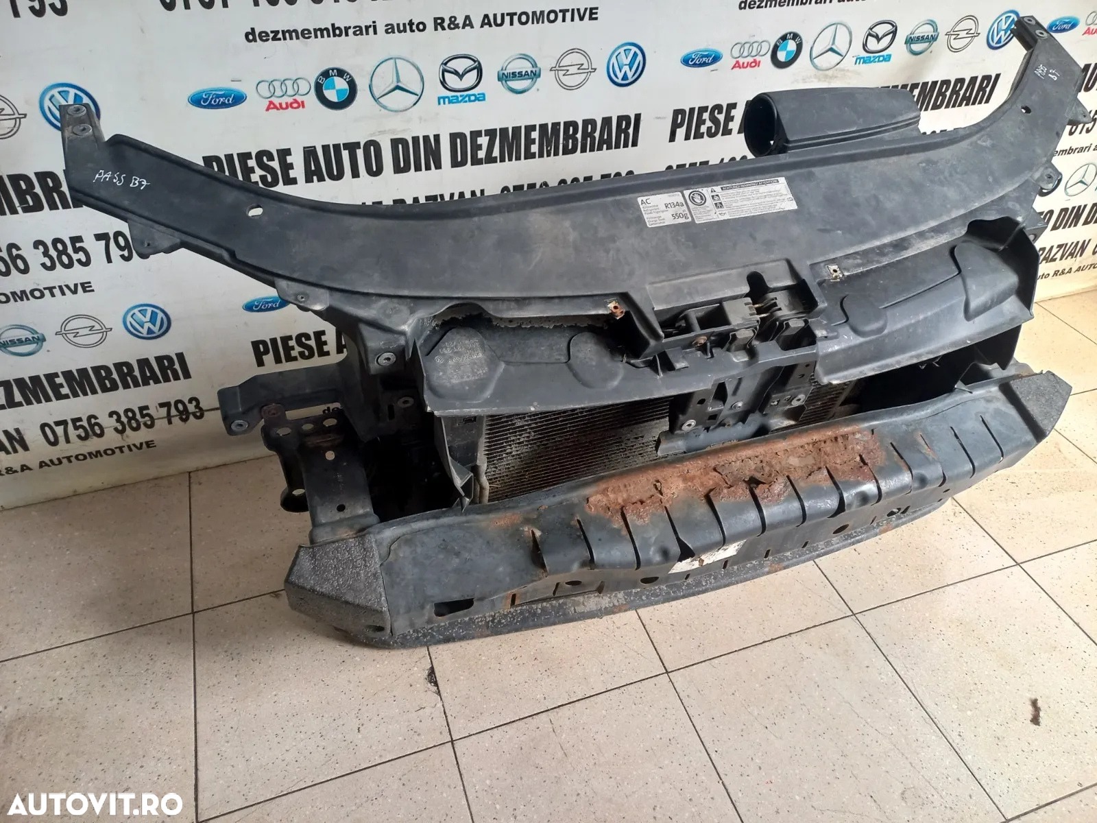 Trager Calandru fata complet Radiator Armatura Termocupla Vw Passat B7 An 2011-2012-2013 2014-2015 - 4