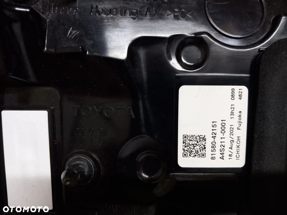 Lampa TOYOTA RAV4 V prawa tył/tylna 81580-42151 Warszawa Mazowieckie - 7