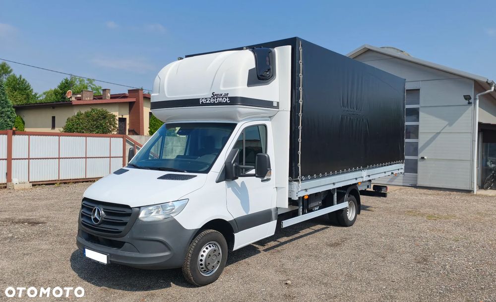 Mercedes-Benz SPRINTER 12EP DRZWI TYŁ 5,5M BLIZNIAK WYS. RAMPOWA SALON PL BEZWYPADKOWY FV23% ZADBANY SERWIS ASO 317 517 DO 3,5T DMC - 1
