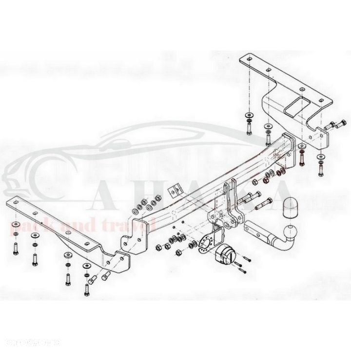Hak Holowniczy Odkręcany Do Honda Cr-V Usa 2007-2011 - 3