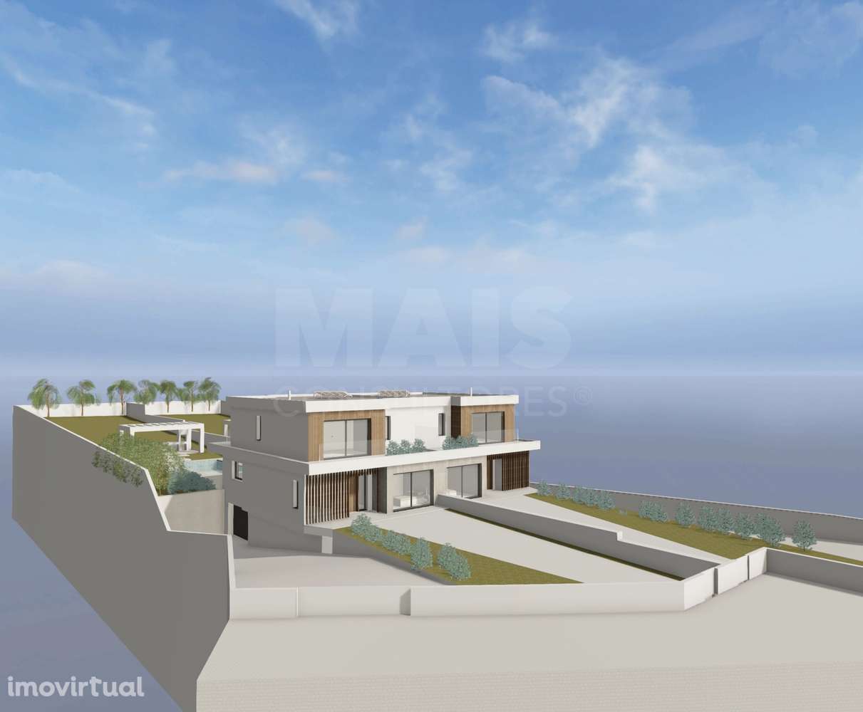 Terreno com Projeto em fase de aprovação para 2 Moradias T4 com pis... - Grande imagem: 2/12