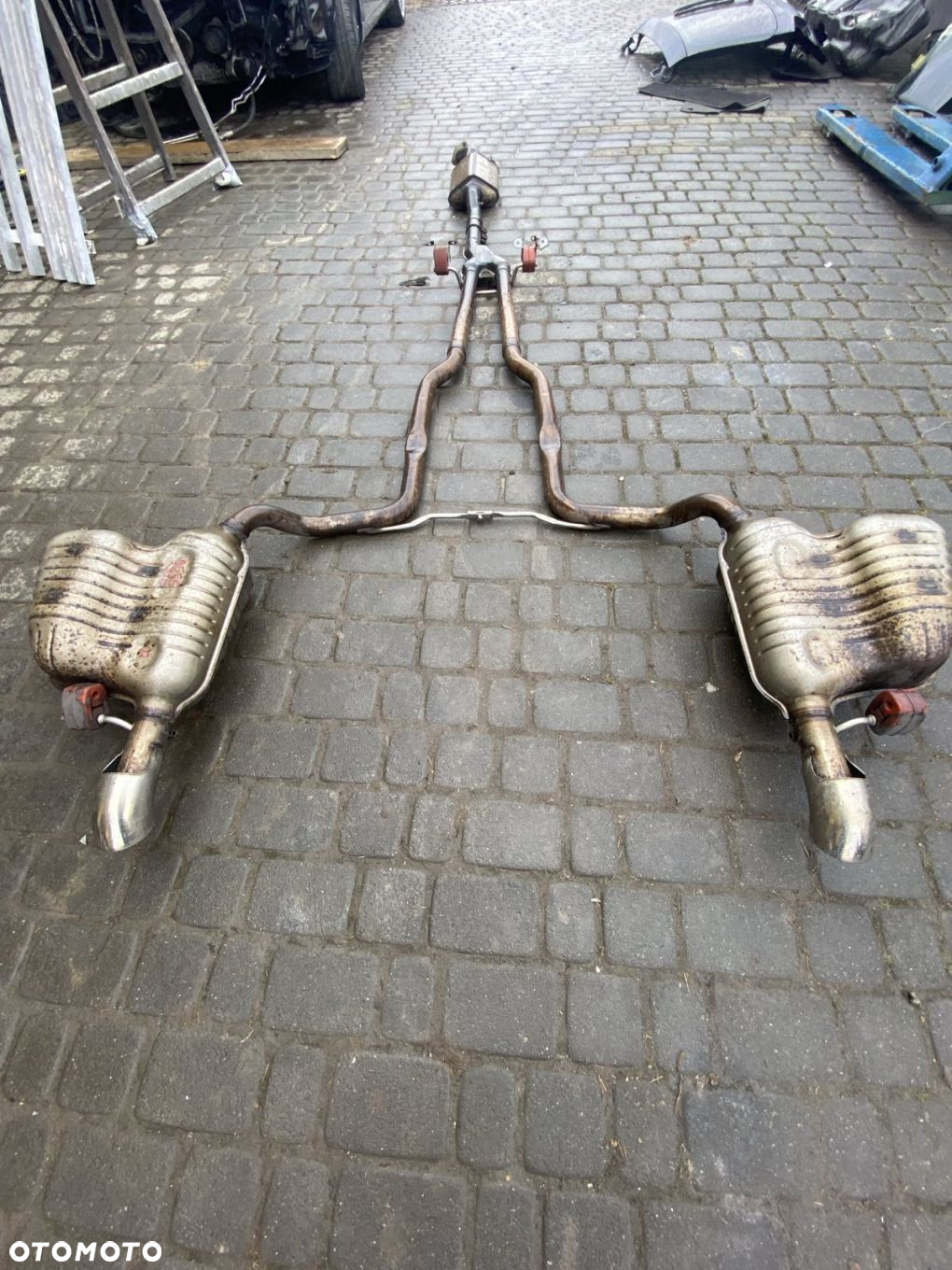 ORYGINALNY KOMPLETNY WYDECH TŁUMIKI BEZ KATA 2.7 3.0 TDI Audi A6 C6, Audi A6 C6 LIFT 4F0 253 611 AA - 2