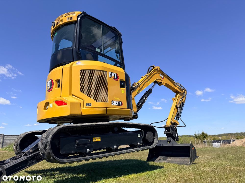 Caterpillar Minikoparka Cat 302.7 3xłyżki Skarpowa hydrL\P dodatkowe linie hydrauliczne szybkozłącze Gąsienice jak Nowe WIDŁY WIERTNICA za dopłatą - 13