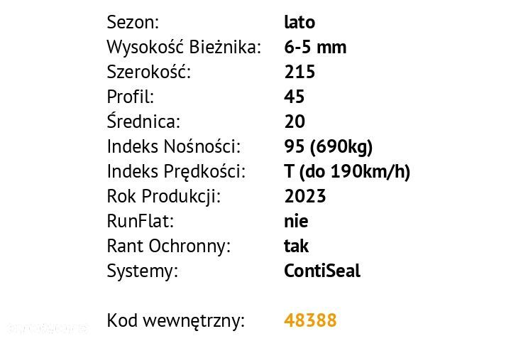 Continental Eco Contact 6 - 215/45 R20 - 3
